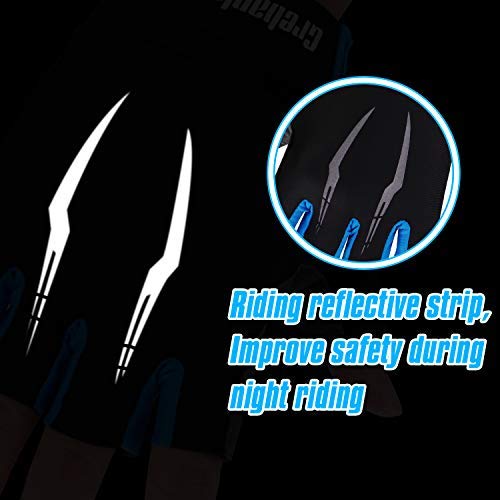 Grebarley Guanti MTB,Guanti da Ciclismo, Mezze Dita Guanti Ciclismo Estivi Uomo Donna, Traspirante/Antiurto/Confortevole/Antiscivolo Adatto per gli sport all'aperto