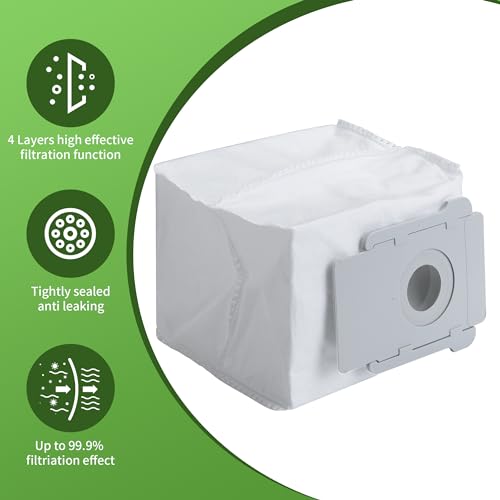 Image of LOVECO Replacement Accessories Compatible for iRobot Roomba I & J Series, i8+ i7+ i6+ i5+ i4+ i3+ i2+ i1+ j8+ j7+ j6+ j5+, 2 Set Multi-Surface Rubber Brush, 10 Filter, 10 Side Brush, 10 Dust Bag