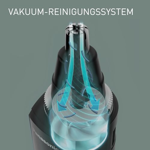 Panasonic ER-GN300-K503 Nasenhaarschneider für Männer, Premium-Elektrorasierer, Nasen-, Ohren- und Augenbrauen-Trimmer, wasserdicht, batteriebetrieben, Schwarz 6