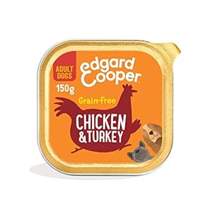 Edgard & Cooper Comida Húmeda para Perros Adultos Paté Perros Natural Sin Cereales Tarrinas 150g x 11 Pollo & Pavo Fresco, Alimentación Sana Sabrosa y Equilibrada, Carne Fresca