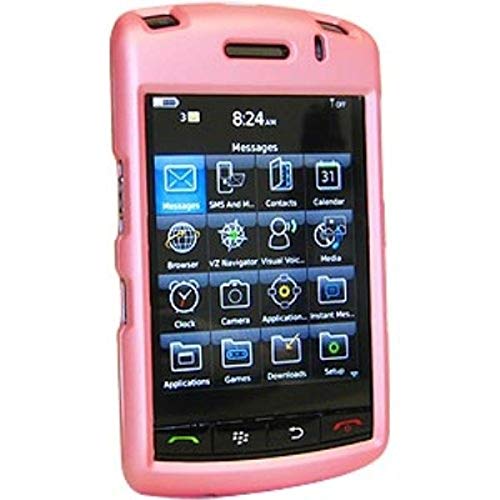 Amzer Rubberized Snap-On Crystal Hard Case for BlackBerry Storm 9530/9500 - Baby Pink