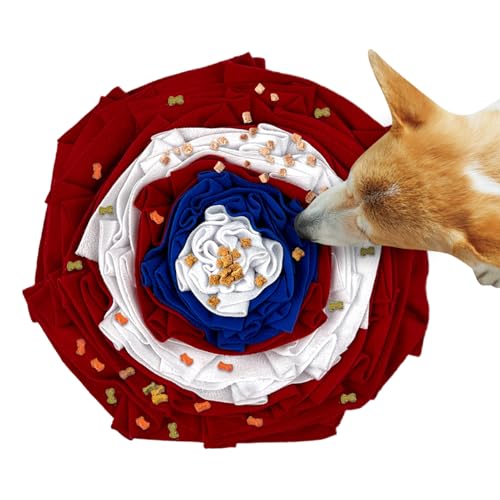 犬用スニッフィングマット,インタラクティブでカラフルな嗅覚玩具 - ペットフードディスペンサー おやつ漏れトイ 犬の歯磨き用