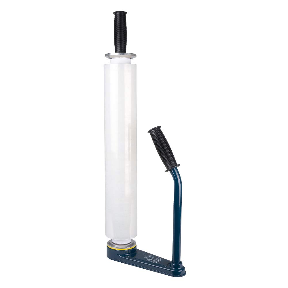 BB-Verpackungen Lot de 2 dérouleurs de film étirable (professionnel) robuste + ergonomique Rouleau de film étirable à main