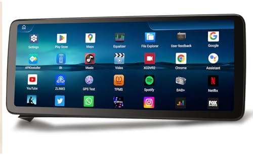 12.3-inch 8+128GB Qualcomm Car Stereo Radio Android 16 for Mercedes-Benz C-Class W204/S204 NTG 4.5 Wireless Carplay IPS WiFi DAB+ DSP Android Auto Bluetooth 5.1 Touchscreen Canbus