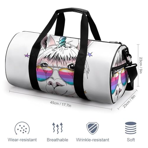 Sac de voyage week-end licorne mouton compact et léger