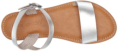 Image of Amazon Essentials Women's Two Strap Buckle Sandal with Adjustable Ankle Strap