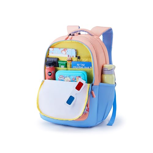 Image of American Tourister Ollie 4.0 Xl 01 G.C.Blu, Extra Large School Backpack, Age 8-12 Years, 3 Compartments,3D Glasses Inside - Atplayunique 32.5 Ltrs Capacity - Girls