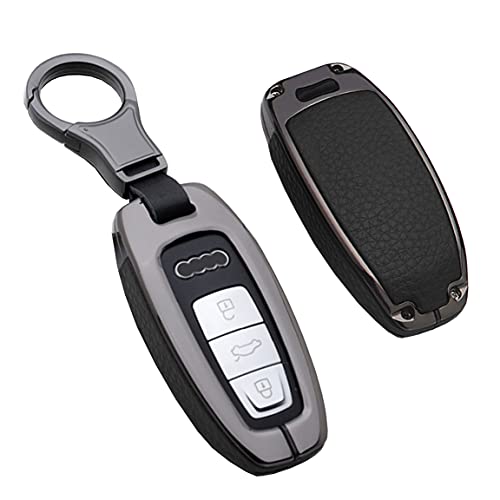 Coque de clé Audi délaissée ou rayée ? Protégez votre boîtier avec cet étui en cuir noir