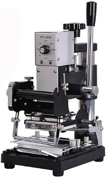 WTJ-90A Manual Hot Foil Stamping Machine PVC Plastic Card Tipper Stamper 220V
