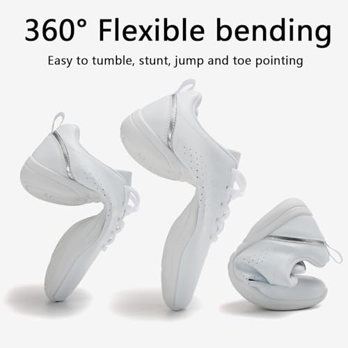 Cheer Shoes Girls Jump Tumbling Cheerleading Women Exercise Aerobic Fitness Dance Training Sneakers Youth4