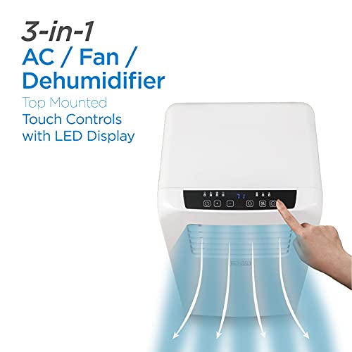 Image of BLACK+DECKER 8,000 BTU Portable Air Conditioner with Remote Control, White