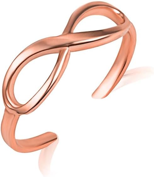 Claddagh Gold 10K and 14K Gold Infinity Toe Ring Available in Yellow, Rose and White Gold