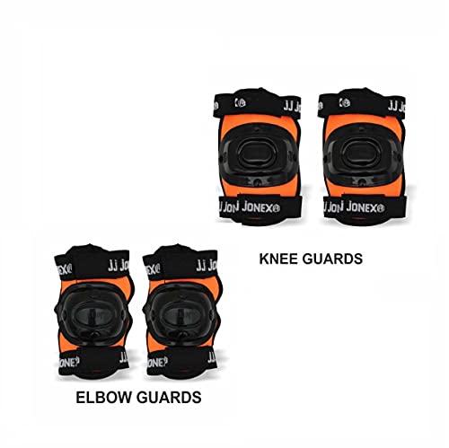 Image of JJ JONEX Protective Set Skating and Cycling Guard Combo Large Orange /Full MYC