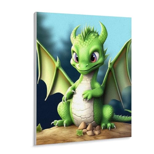 Kit peinture numéro dragon pour débutant adulte 24 couleurs art moderne