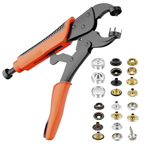 Heavy Duty Snap Fastener Tool Kit with 100 Sets(380PCS)