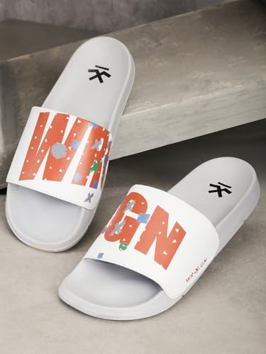 Image of WROGN Men's Anti-slip Sliders | Lightweight EVA Sole | Foam Padded Comfort