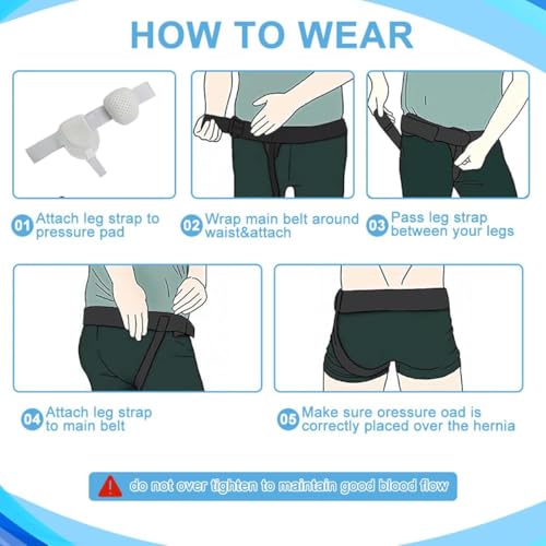 Faja para Hernia Inguinal Ajustable para Hombre miniatura 6