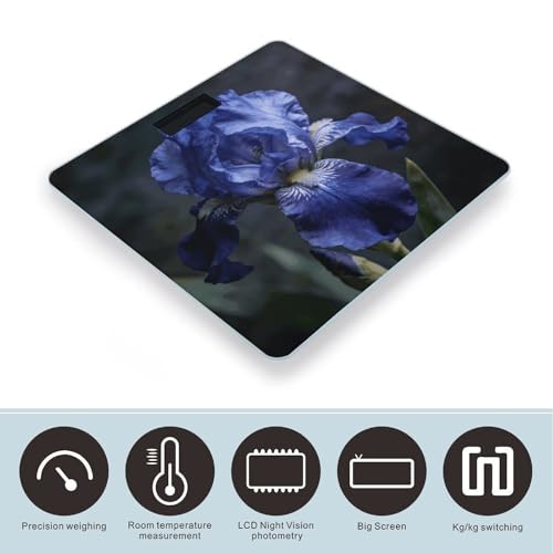 Báscula digital A Dreamy Deep Blue para baño con sensor y pantalla LED miniatura 3