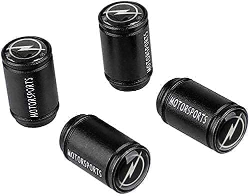 Loyal Albatross 4 Pièces Voiture Pneu Valve Capuchon Bouchon pour Opel Insignia Astra Corsa Mokka Zafira Vectra Meriva Antar, Étanche Antirouille Métal Bouchons de Valve, Avec Joint Caoutchouc Cover