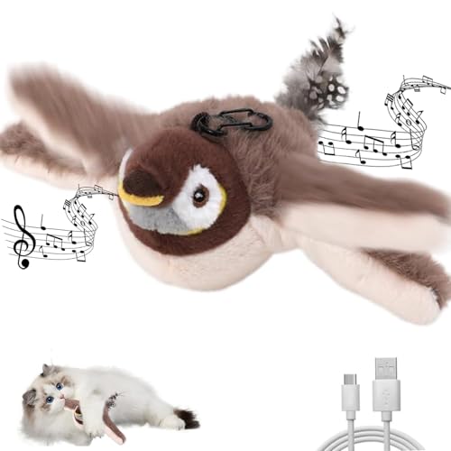 Katzenspielzeug Elektrisch Selbstbeschäftigung Interaktives Katzenspielzeug Vogel Berührungsaktiviertes Katzen Zubehör Intelligenz Aufladbares Katzen Spielzeug Katzenzubehör mit Katzenminze für Katze Katzenspielzeug Elektrisch Selbstbeschäftigung Interaktives Katzenspielzeug Vogel Berührungsaktiviertes Katzen Zubehör Intelligenz Aufladbares Katzen Spielzeug Katzenzubehör mit Katzenminze für Katze