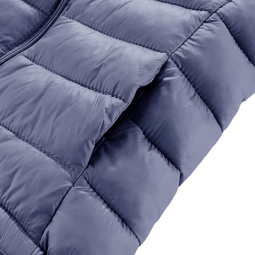 Boys Girls Quilted Puffer Jackets Kids Lightweight Hooded Down Coat Fall Winter Plain Zip Up Padded Warm Outwear3