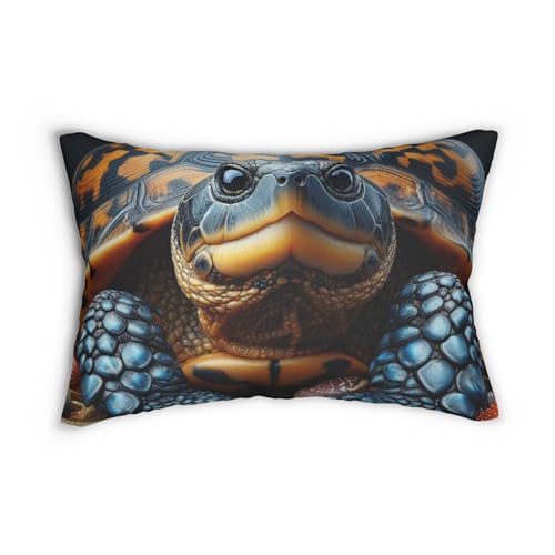 Vibrant 20x14 Spun Lumbar Pillow Featuring Maryland Diamondback Terrapin, Blue Crab, and Chesapeake Bay Retriever