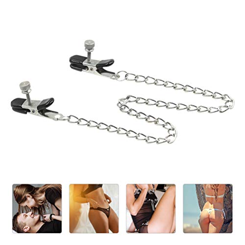 ARTIBETTER Grampo de Mamilo de Mama Clipe de Corrente Longa Brinquedos de Estimulação de Mama Soltei