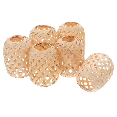 SWOOMEY 6pcs Woven Lanterns Crafting Kit for Home Decor Traditional Tiny Lanterns Detailed Craftsmanship for Creative Projects and Unique Accents
