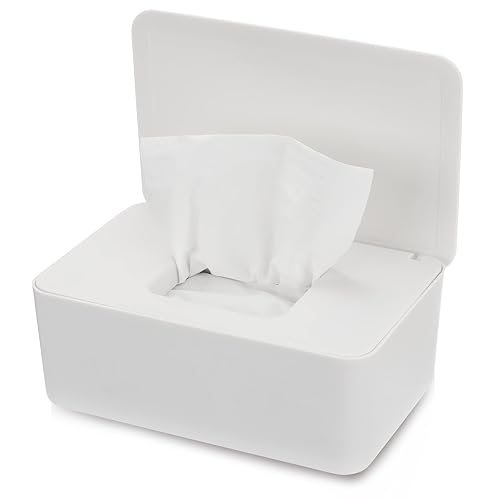 NOVWANG Dispensador de toallitas, soporte para toallitas para bebés, mantiene las toallitas frescas, contenedor de toallitas recargables para