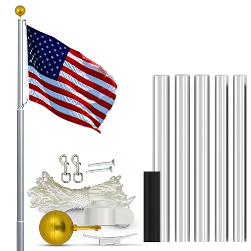 Super Tough Heavy Duty 20 Foot Residential Flagpole