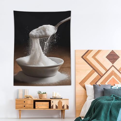 Drapeau mural vertical motif sucre et cuillère 152 x 203 cm - 4