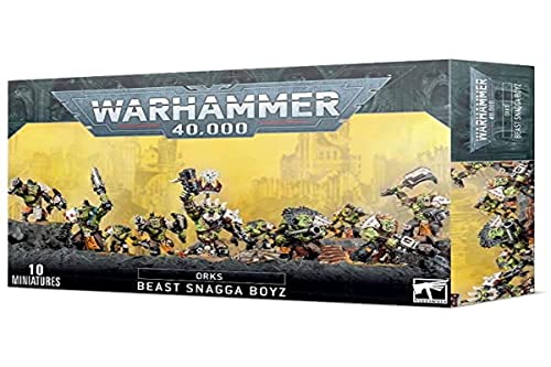 Warhammer 40k Orks Beast Snagga Boyz de Games Workshop miniaturas de infantería para ejércitos pieles verdes