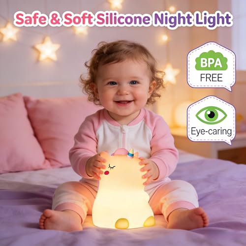 Veilleuse licorne à intensité variable et lampe rechargeable - 2