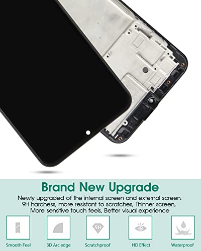 for Samsung Galaxy A23 4G Screen Replacement for Galaxy A23 LCD Display for SM-A235F SM-A235M Digitizer Touch Screen Assembly Replacement Repair Parts with Frame