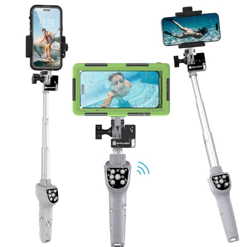 Saupsitnz ZPG-240329-JZJ Selfie Stick, Extendable & Portable Diving Surfing Swimming Waterproof Bluetooth Phone Selfie Stick, Underwater Photo/Video Recording Compatible cover