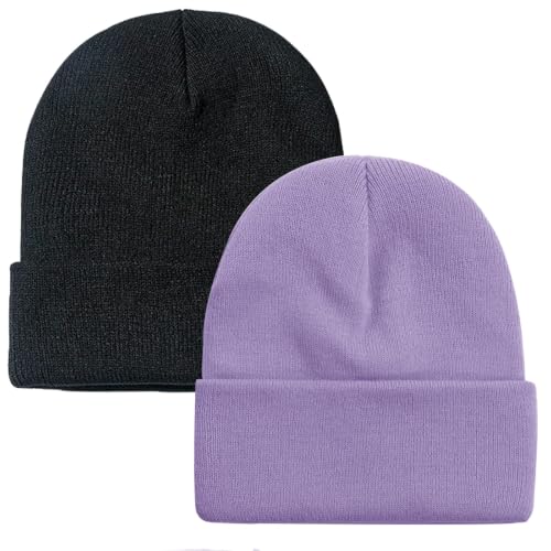 Image of ZOORON Beanie for Men Women Slouchy Winter Beanie Hats Cuffed Skull Caps