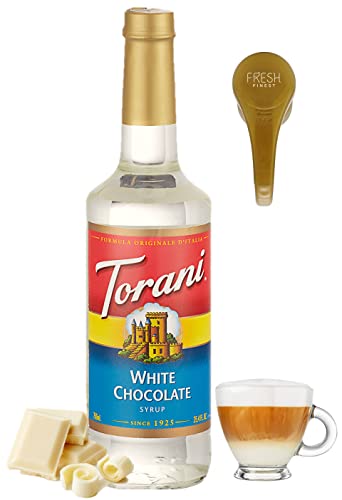 Fresh Finest Torani White Chocolate Syrup For Coffee 25.4 Ounces Syrups For Coffee Drinks With Fresh Finest Bottle Pump thumb #4