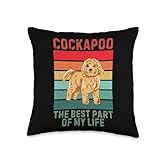 Vintage Cockapoo The Best Part Of My Life Retro Cockapoo Dog Throw Pillow