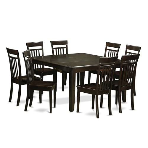 9-Piece Dining Set with Butterfly Leaf and Chairs