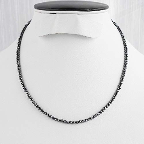Infinitygemsart Hematite Choker Necklace For Women, Birthstone, Natural Gemstone Micro Beads, Dainty Handmade Jewelry, Chakra Energy Healing Crystals, 925 Sterling Silver Chain 18 Inch #TOP4