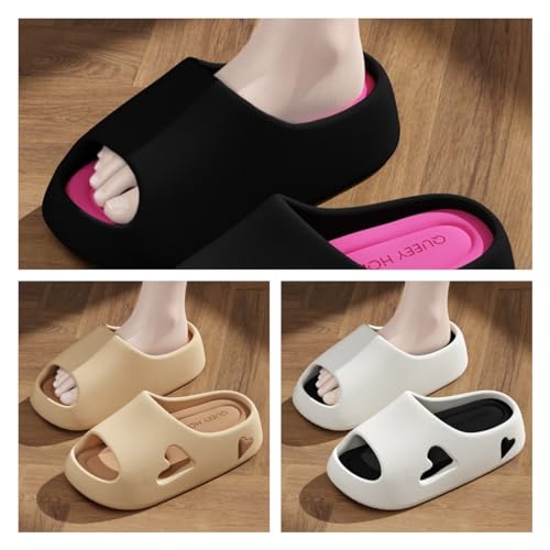Cute Kawaii Multi Colored Love Heart Pillow Slipper Cloud Slides Non-Slip Summer Slipper3