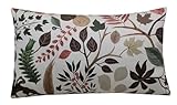 Christian Lacroix Cueilette Cushion Cover – 30x50cm Leaf Pattern Decorative Pillow, Luxury Designer Throw for Sofa or Bed, Elegant Home Accent