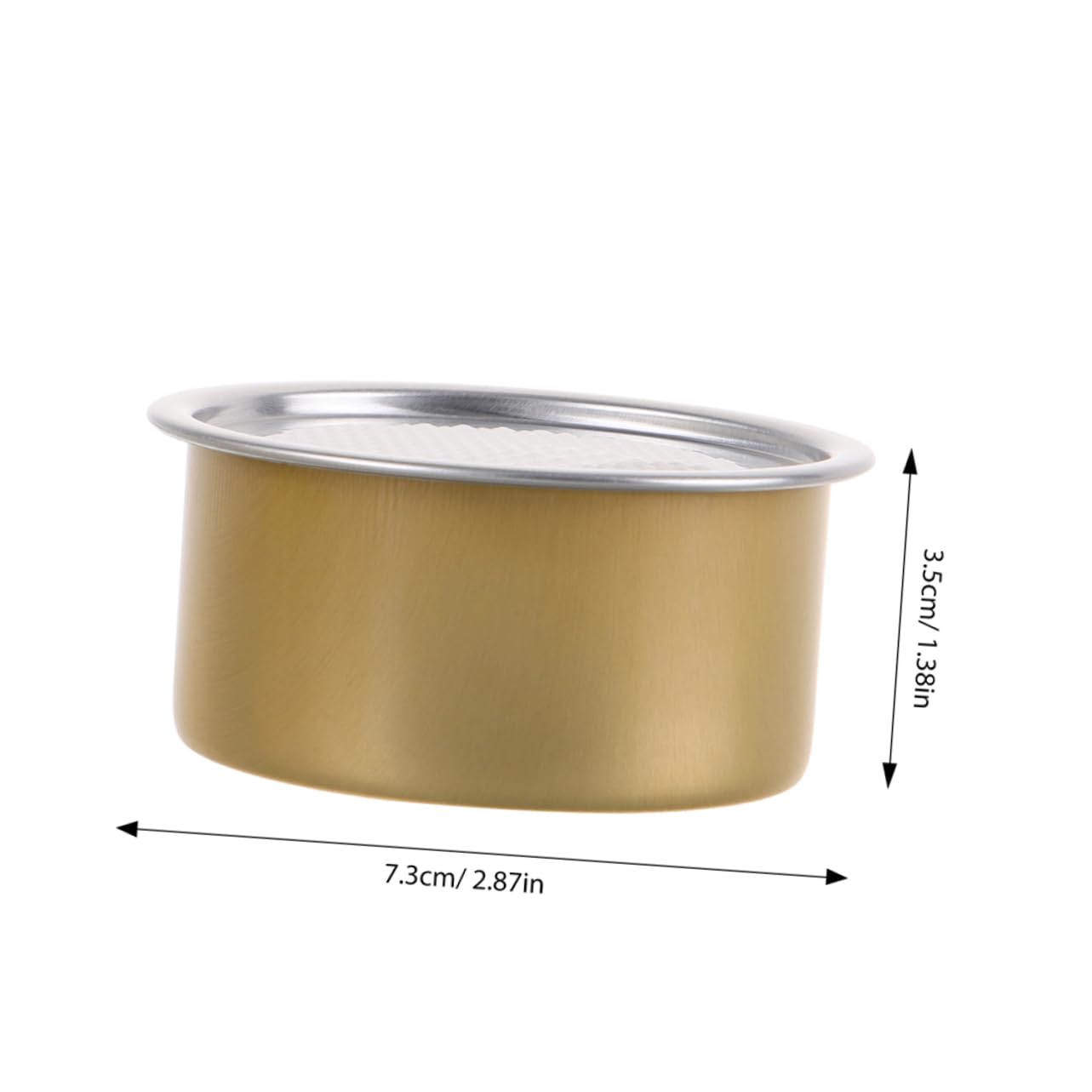 Ciieeo Aluminum Can Storage Tins with Lids Food Containers for Cat Dog Treats Small Round Containers for Snacks Portable for Travel