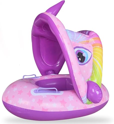 Babyy Schwimmring Einhorn mit abnehmbarem Sonnendach, Babyy Schwimmen Ring...