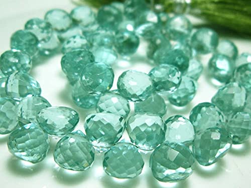 Quartz vert améthyste briolettes oignon 7mm LKBEADS perles facettées pour création de collier et bracelet