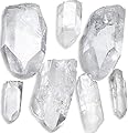 KALIFANO Quartz Points Bundle (500+ Carats) - AAA Bulk High Energy Raw Jewelry Grade Lemurian Reiki Cuarzo Crystal Used for Clarity and Purpose - Information Card Included (Family Owned & Operated)