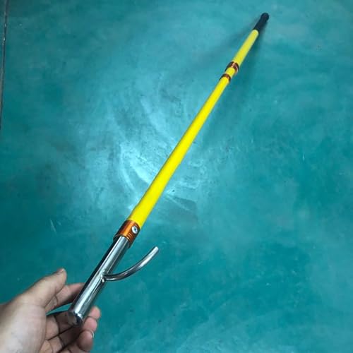 MLYAYE New Versatile Boat Hook for Docking with Telescoping Extension Pole, Pickup Truck Bed Cargo Retrieval Hooks & Stainless Steel Rescuing Gripping Tool - 13' 16 20 Foot Long(4M/13.1FT)