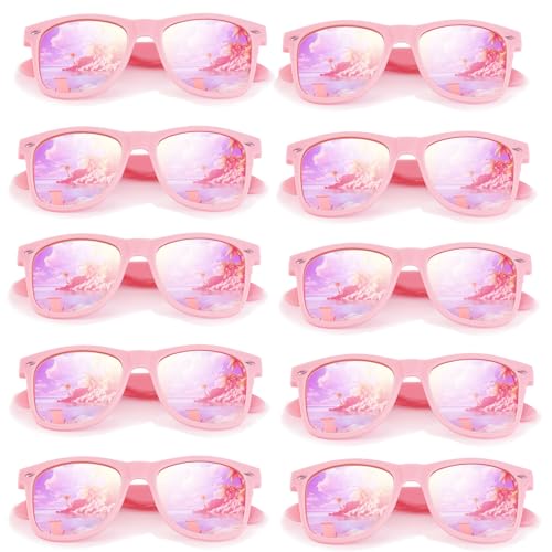 Eyegla Wholesale Sunglasses Bulk Adults Party Sunglasses 80s Glasses Shades Party Favors-10 Pack