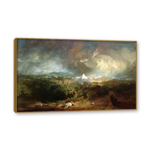Reproduction d'art sur toile Turner 60x96 : grand tableau romantisme anglais
