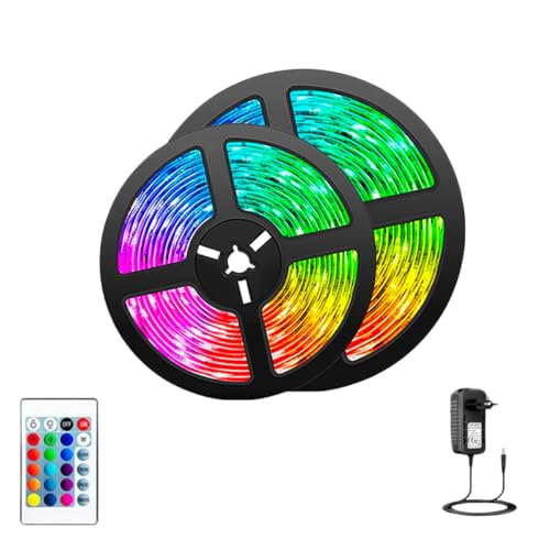 Fita Led 10 Metros Colorida Rgb 5050 Piscina Sanca Fachada + Fonte